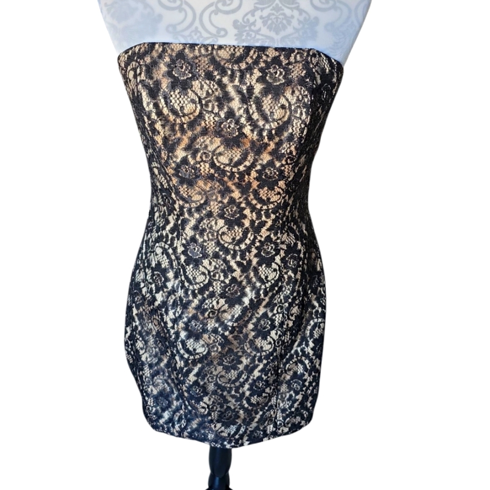 Evening Dress Lace Black Impressions Bridal Sz 10